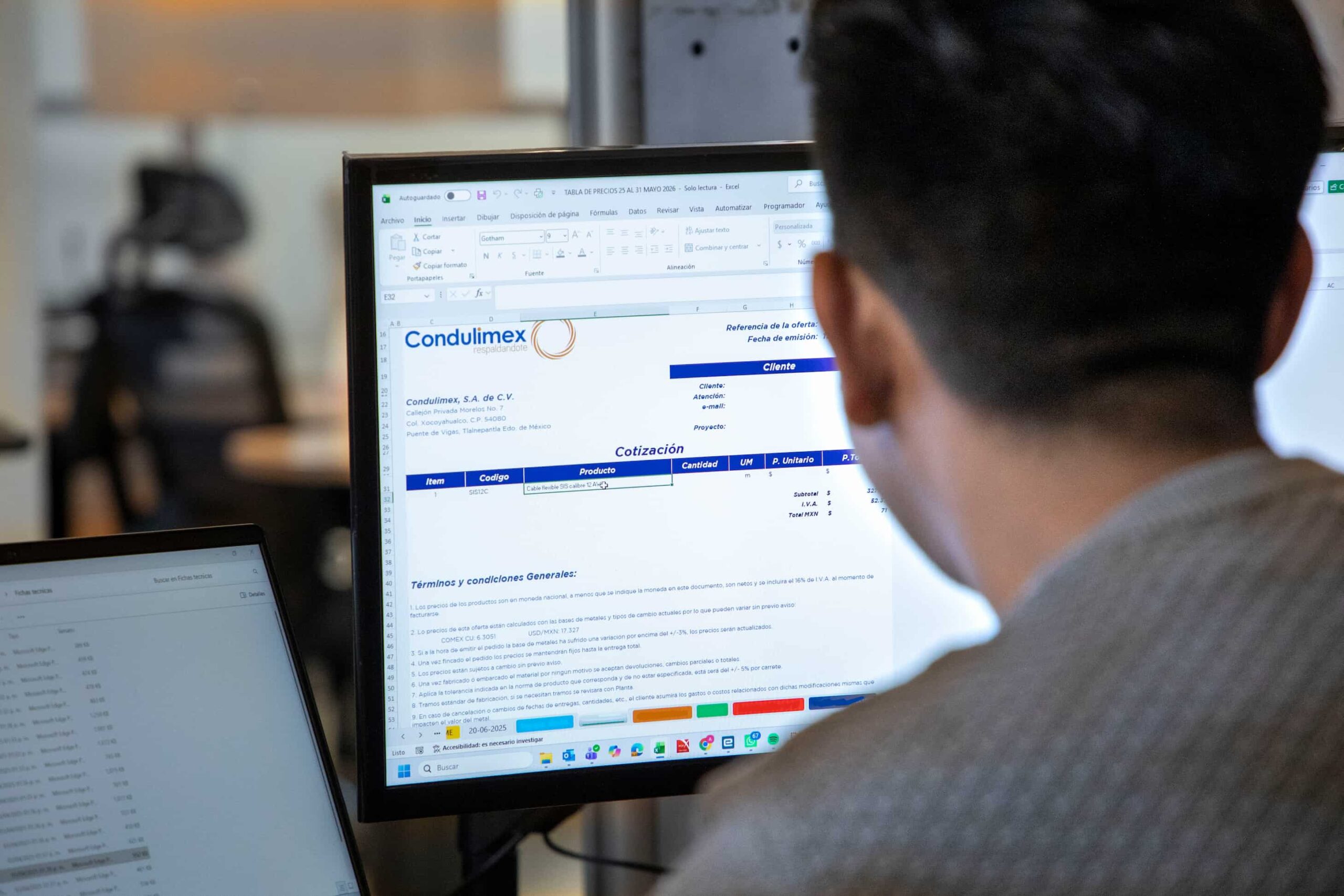 Cotización técnica Condulimex